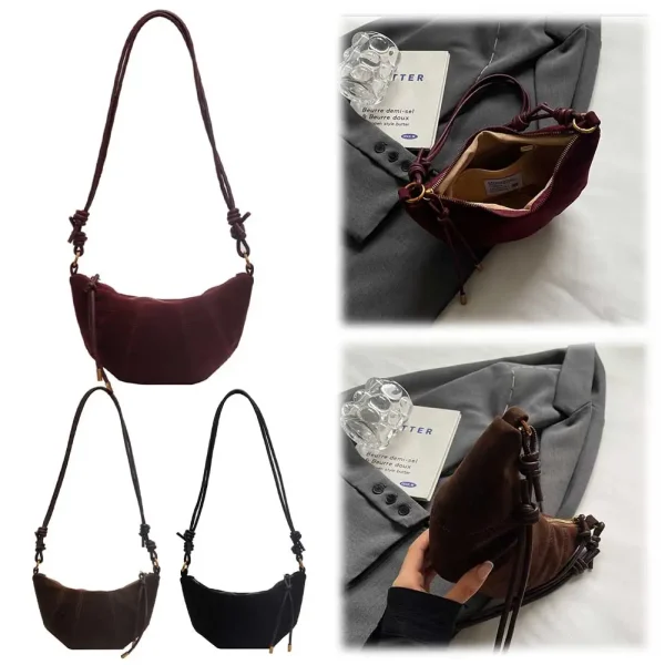 Hobo Bag with inner Pocket; PU leather W/Zipper