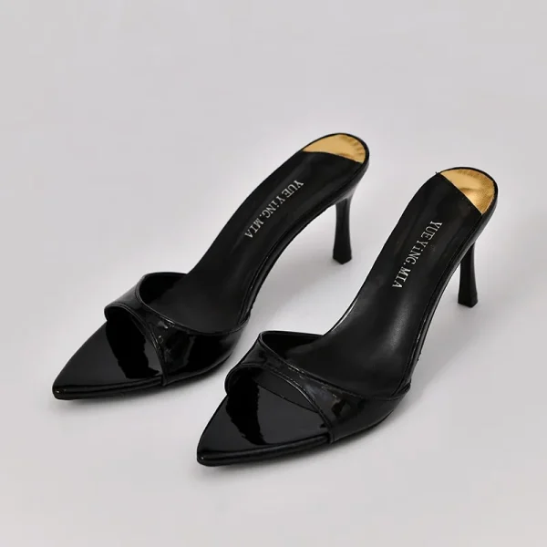 Pointed Stiletto Heels Women Pumps Patent Leather