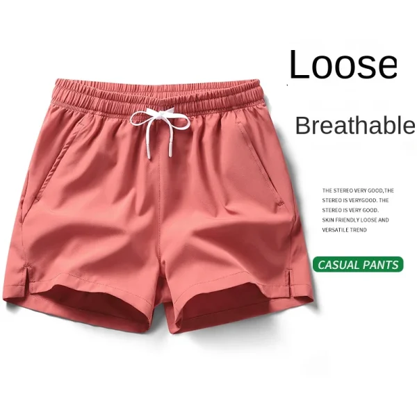 Summer sports shorts with zippered pockets